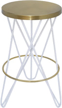 Load image into Gallery viewer, Mercury White / Gold Counter Stool image
