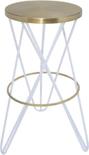 Load image into Gallery viewer, Mercury White / Gold Bar Stool image
