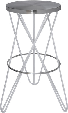 Mercury White / Silver Bar Stool image