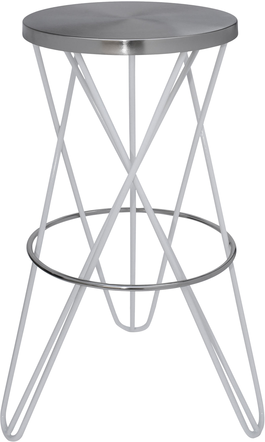 Mercury White / Silver Bar Stool image