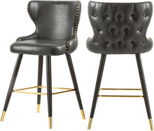 Load image into Gallery viewer, Hendrix Grey Faux Leather Counter/Bar Stool image
