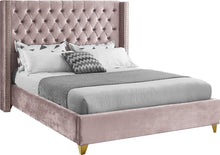 Load image into Gallery viewer, Barolo Pink Velvet King Bed image
