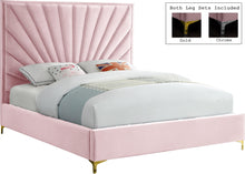 Load image into Gallery viewer, Eclipse Pink Velvet Queen Bed image
