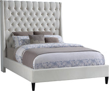 Load image into Gallery viewer, Fritz Cream Velvet King Bed image
