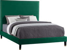 Load image into Gallery viewer, Harlie Green Velvet King Bed image
