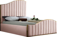Load image into Gallery viewer, Jolie Pink Velvet Queen Bed (3 Boxes) image
