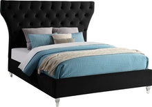 Load image into Gallery viewer, Kira Black Velvet King Bed image
