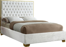 Load image into Gallery viewer, Lana White Velvet King Bed image
