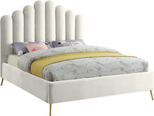 Load image into Gallery viewer, Lily Cream Velvet King Bed image

