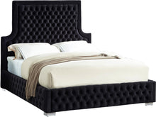 Load image into Gallery viewer, Sedona Black Velvet Queen Bed image
