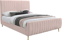 Load image into Gallery viewer, Zara Pink Velvet Queen Bed (3 Boxes) image
