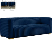 Load image into Gallery viewer, Ravish Navy Velvet Sofa image
