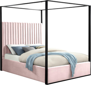 Jax Pink Velvet King Bed image