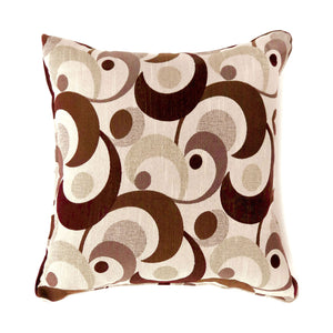 Swoosh Brown 22"' X 22" Pillow, Brown (2/CTN)