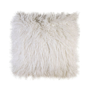 Sheri White 20" X 20" Pillow, Shaggy White (2/CTN)