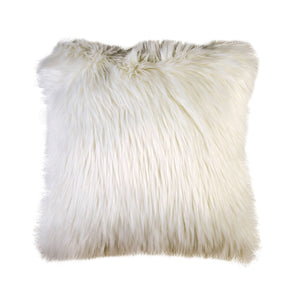 Lyla White 20" X 20" Pillow, Fur White (2/CTN)