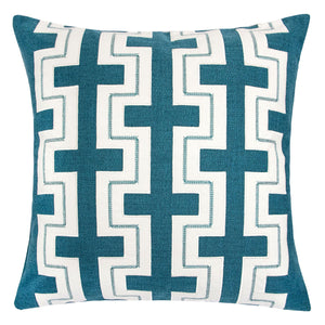 Kari Teal 20" X 20" Pillow, Turquoise