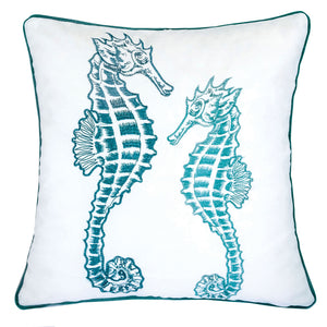 Terrie Teal 20" X 20" Pillow, Teal