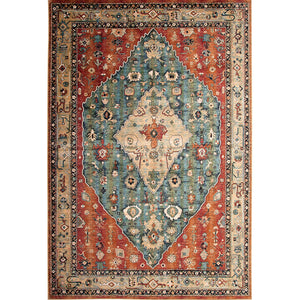 Mortsel Red/Multi 5'3" X 7'6" Area Rug