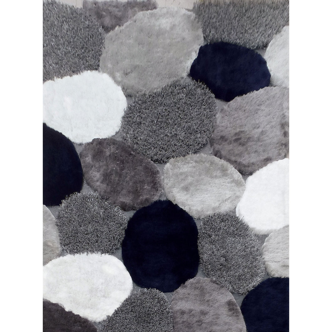 Vancouver Gray/Navy 5' X 7' Area Rug