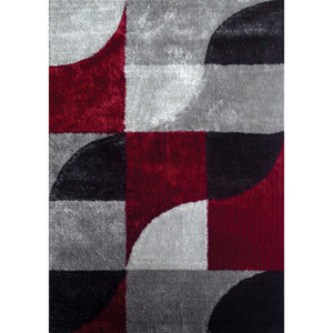 Caledon Gray/Red 5' X 7' Area Rug