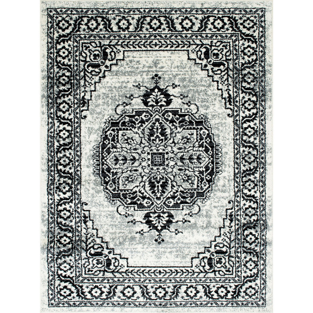 Serang Gray/Black 5' X 7' Area Rug