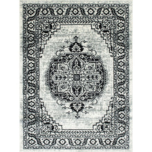 Load image into Gallery viewer, Serang Gray/Black 5&#39; X 7&#39; Area Rug image
