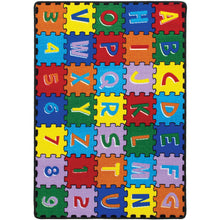 Load image into Gallery viewer, Abbey Alphabet/Multi 4&#39; 9&quot; X 6&#39; 9&quot; Area Rug image
