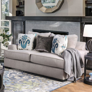 Renesmee Gray/Silver/Blue Love Seat