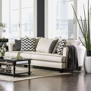 PERCEY Off-White/Black Sofa