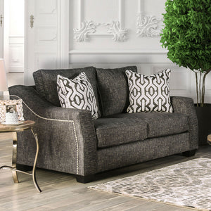 Coralie Charcoal Love Seat