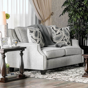 Madalyn Light Gray Love Seat