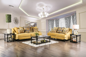 Viscontti Gold Sofa + Love Seat