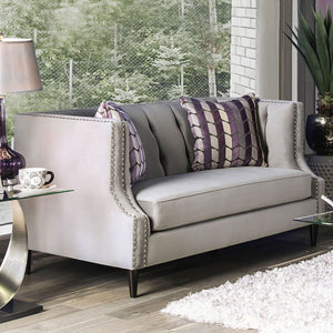 Tegan Gray/Purple Love Seat