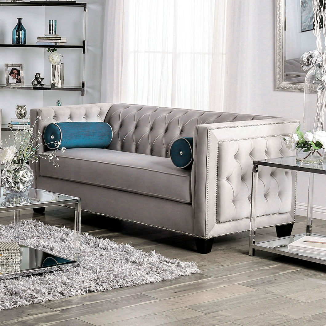 Silvan Gray Love Seat