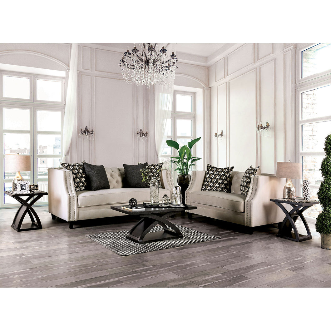 Aniyah Beige Sofa + Love Seat