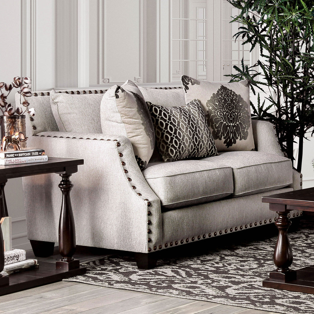 Cornelia Beige Love Seat