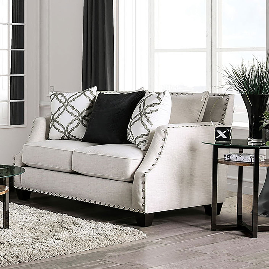 Phoibe Ivory Love Seat