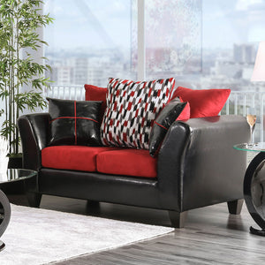 Braelyn Black/Red Love Seat