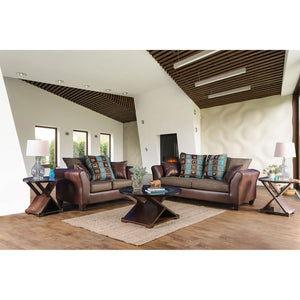 Kaelyn Brown Sofa + Love Seat