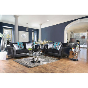 Kaelyn Black Sofa + Love Seat