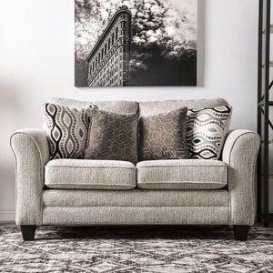 Aleah Light Gray Love Seat