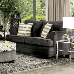 Xochitl Dark Gray Love Seat