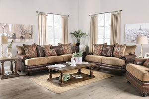 Fletcher Brown/Tan Sofa + Love Seat