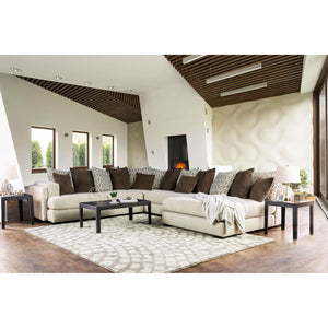 Giulianna Cream/Brown Sectional