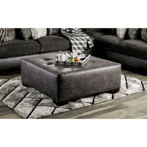 Gellhorn Gray Ottoman