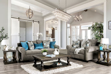 Mott Gray Sofa + Love Seat image