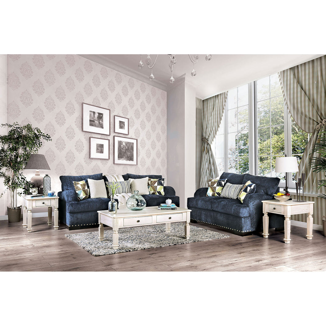 Jayda Navy Sofa + Love Seat