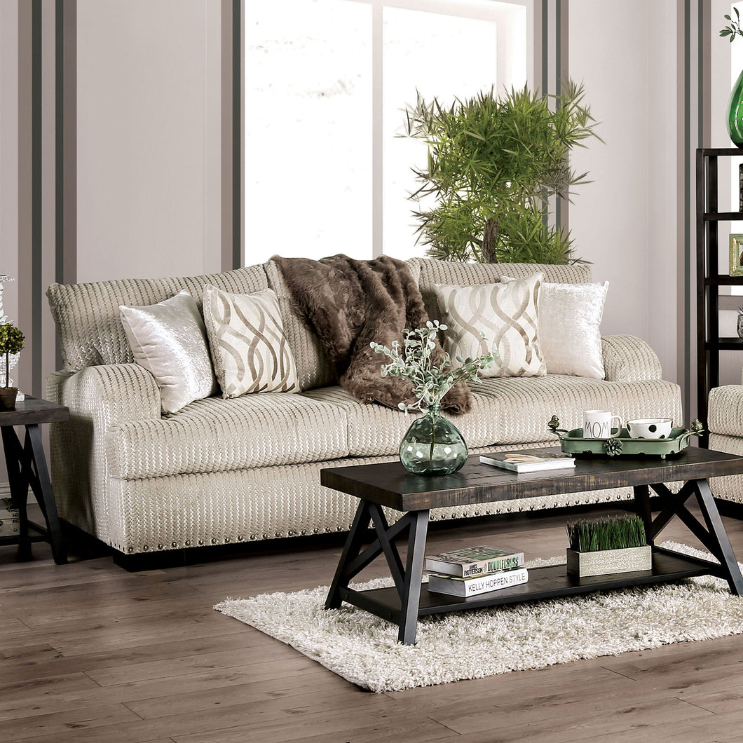 Zayla Golden Ivory Sofa