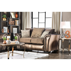 Benigno Brown Love Seat